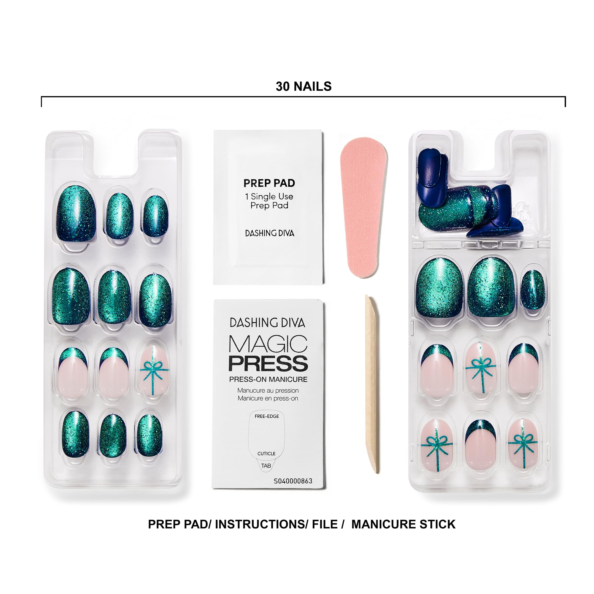 Amazon.com: Dashing Diva Magic Press Magnetic Nail Set - Bow Down